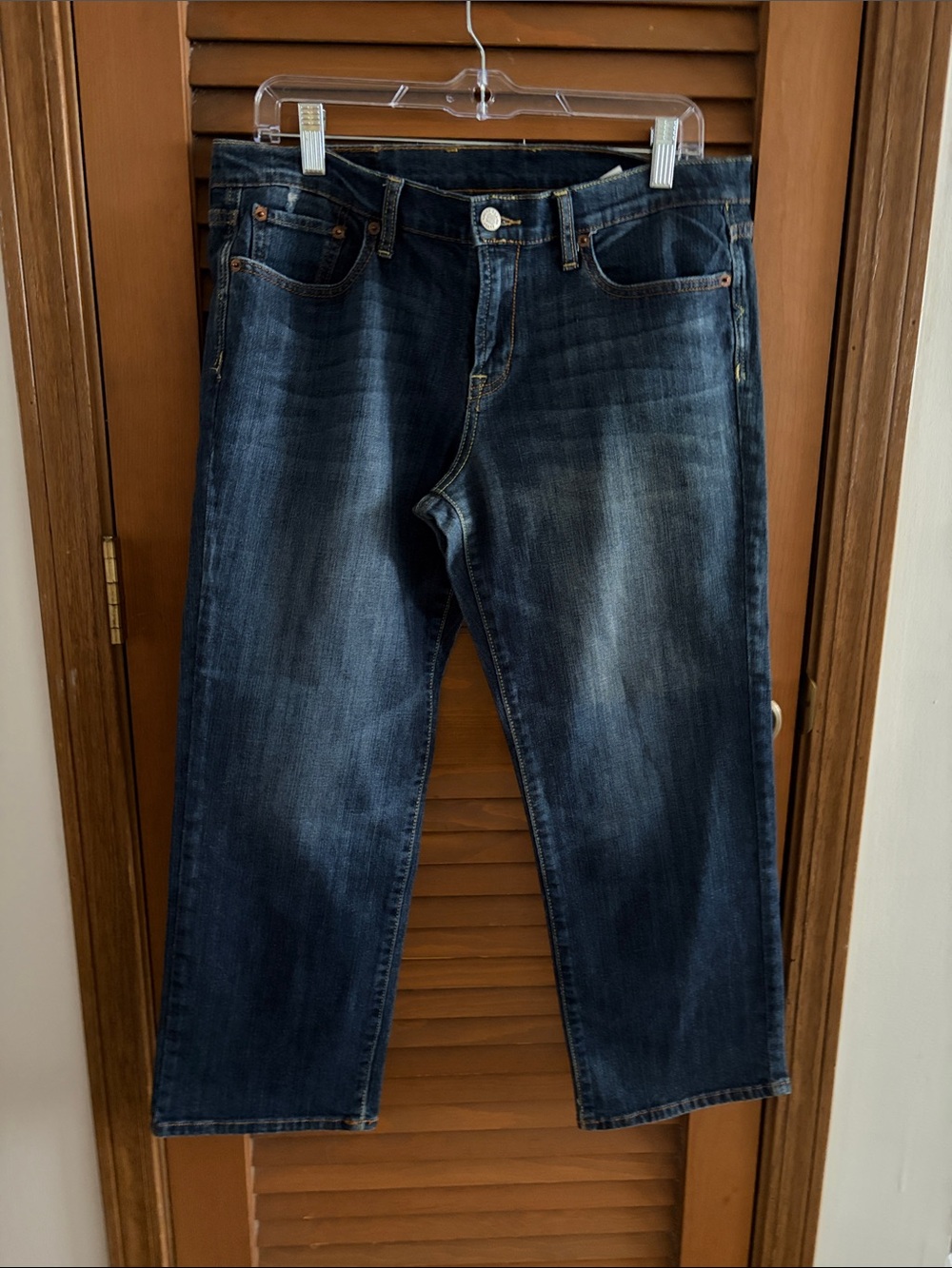Lucky Brand Medium Dark Blue Straight Jeans